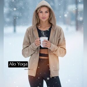 NWT ALO YOGA full zip hoodie XS